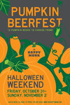 Pumpkin Beerfest Poster for The Hoppy Monk