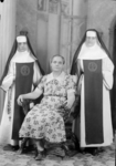 Sister Rita (left), her mother, Gertrudis Maldonado (center), and Sister Evangelist (right)
