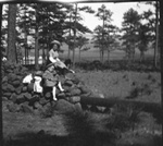 Madera, Chihuahua, Fitzgerald children on rocks